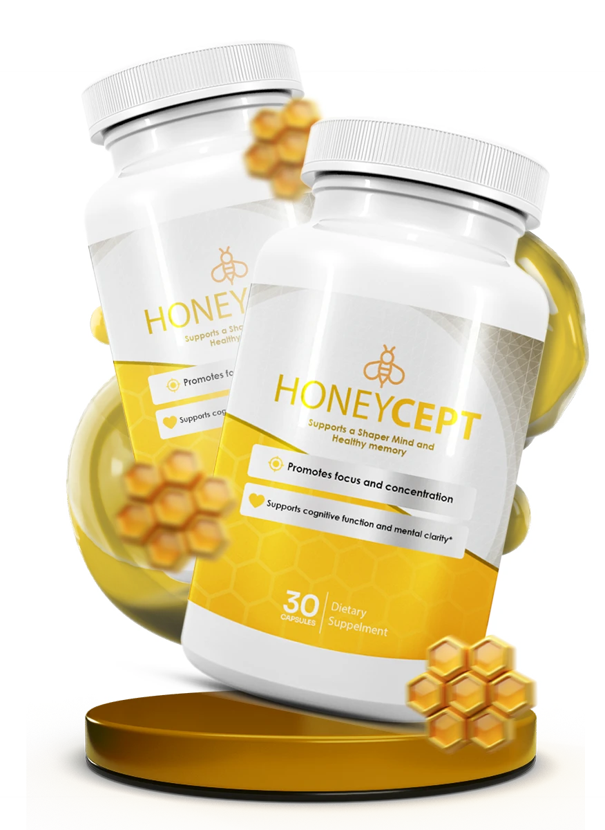 HoneyCept Cognitive Support Supplement Bottle